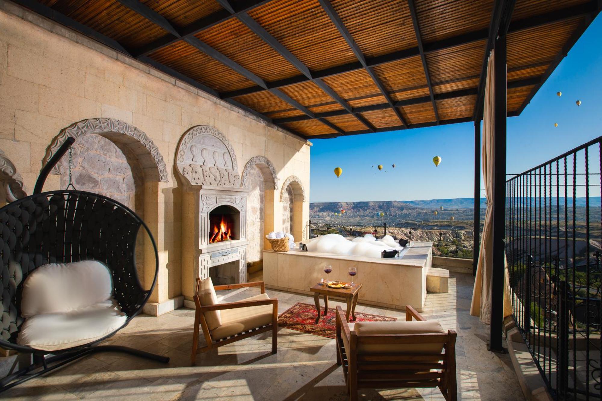 Simera In Cappadocia - Special Class - Best View Rooftop Uchisar Exterior foto